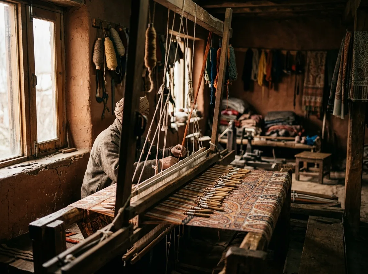 Kanihama village loom room interior