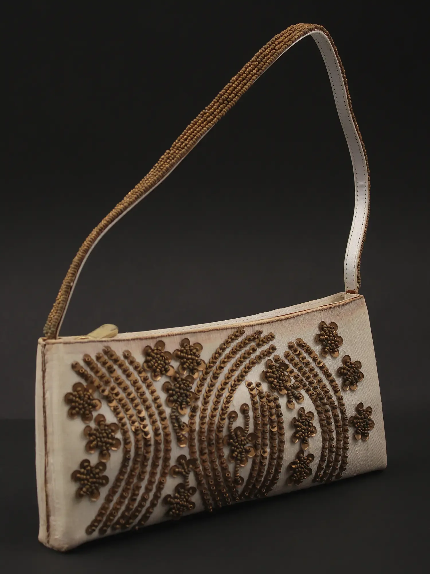 Clutch Bag with Bead and Sequins Embroidered by Hand, alternate view