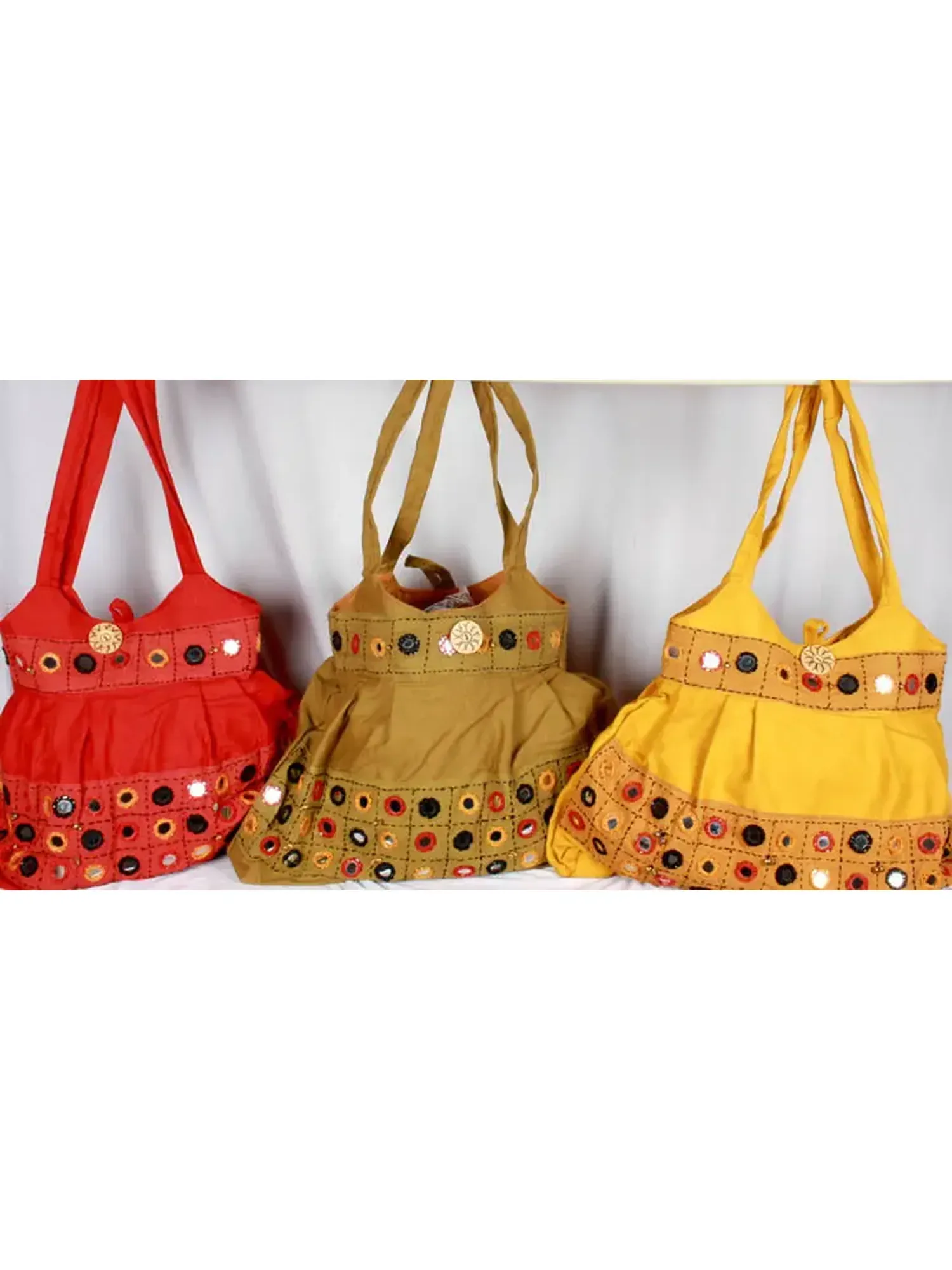 Lot of Three Hobo Bags with Mirrors