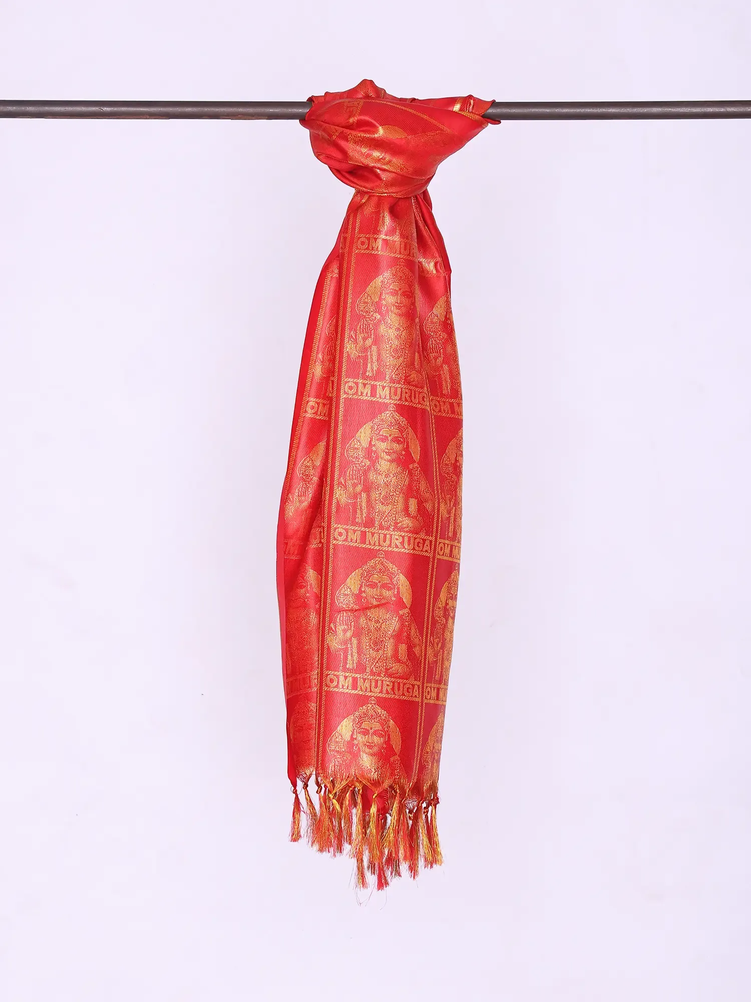 Lot of Three Prayer Shawls with Golden Thread Weave All-Over, alternate view