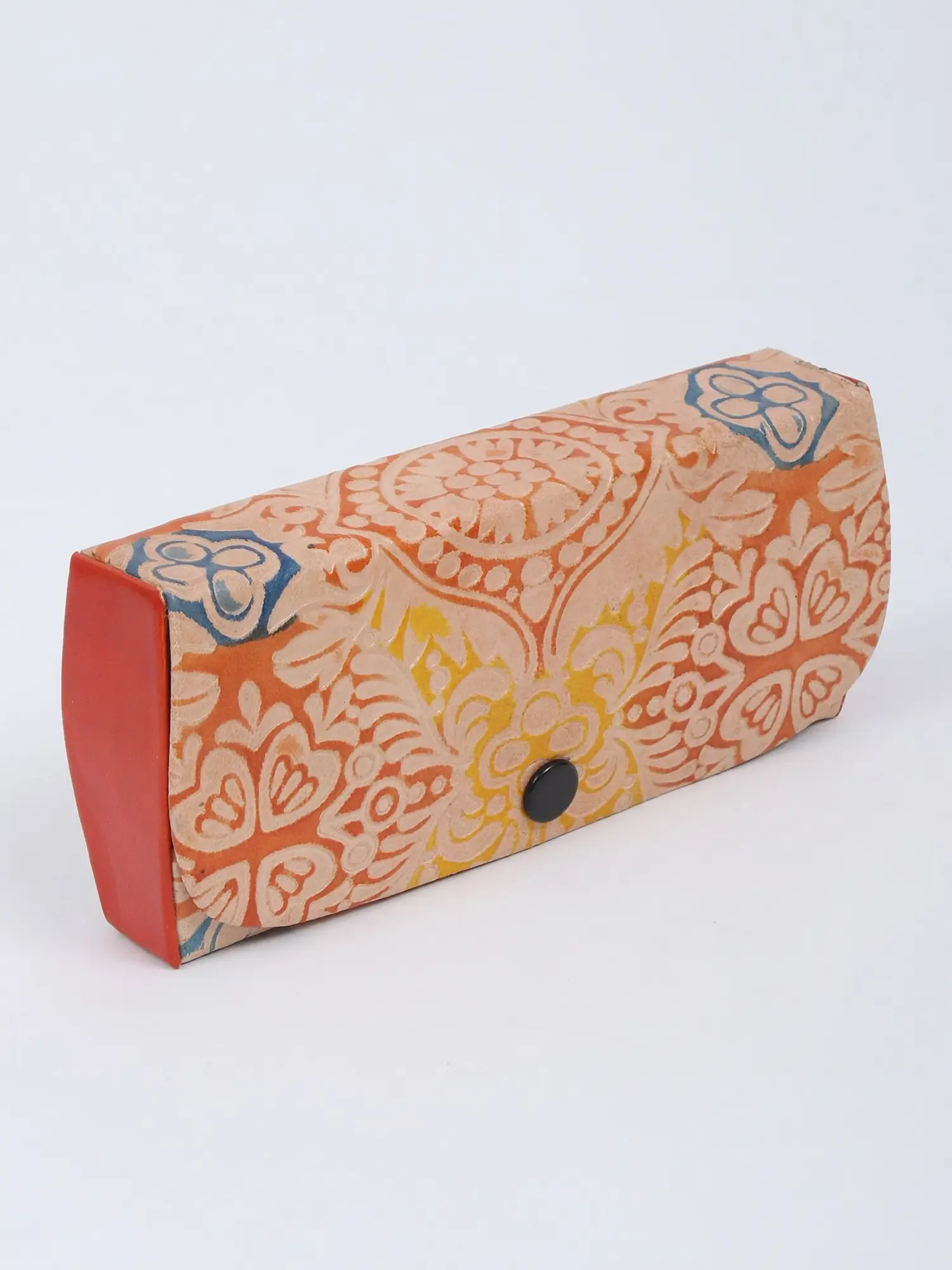 Shantiniketan Pair of Leather Goggles and Lipstick Case Holder, alternate view