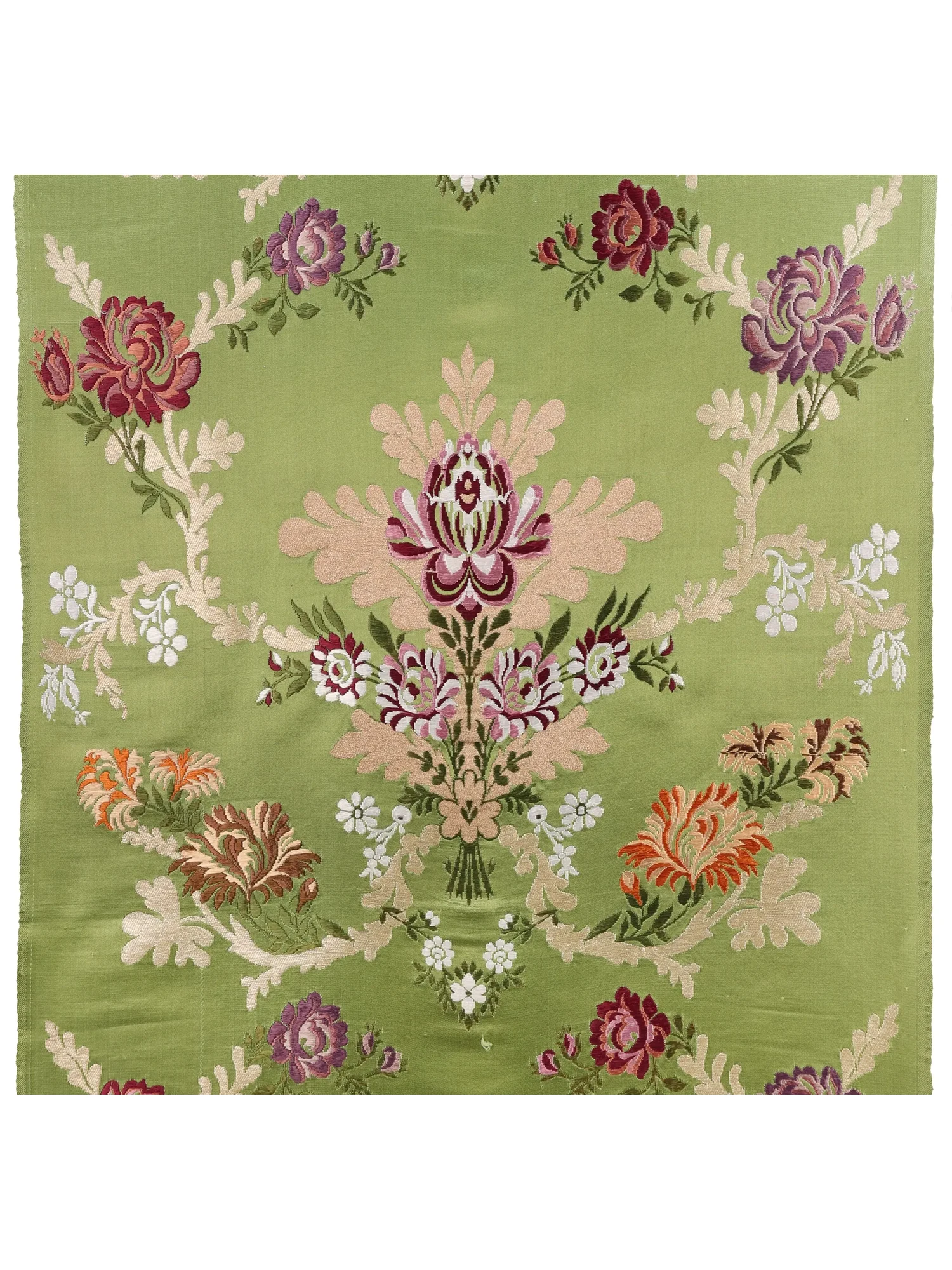 Pale-Green Tibetan Lotus Brocade