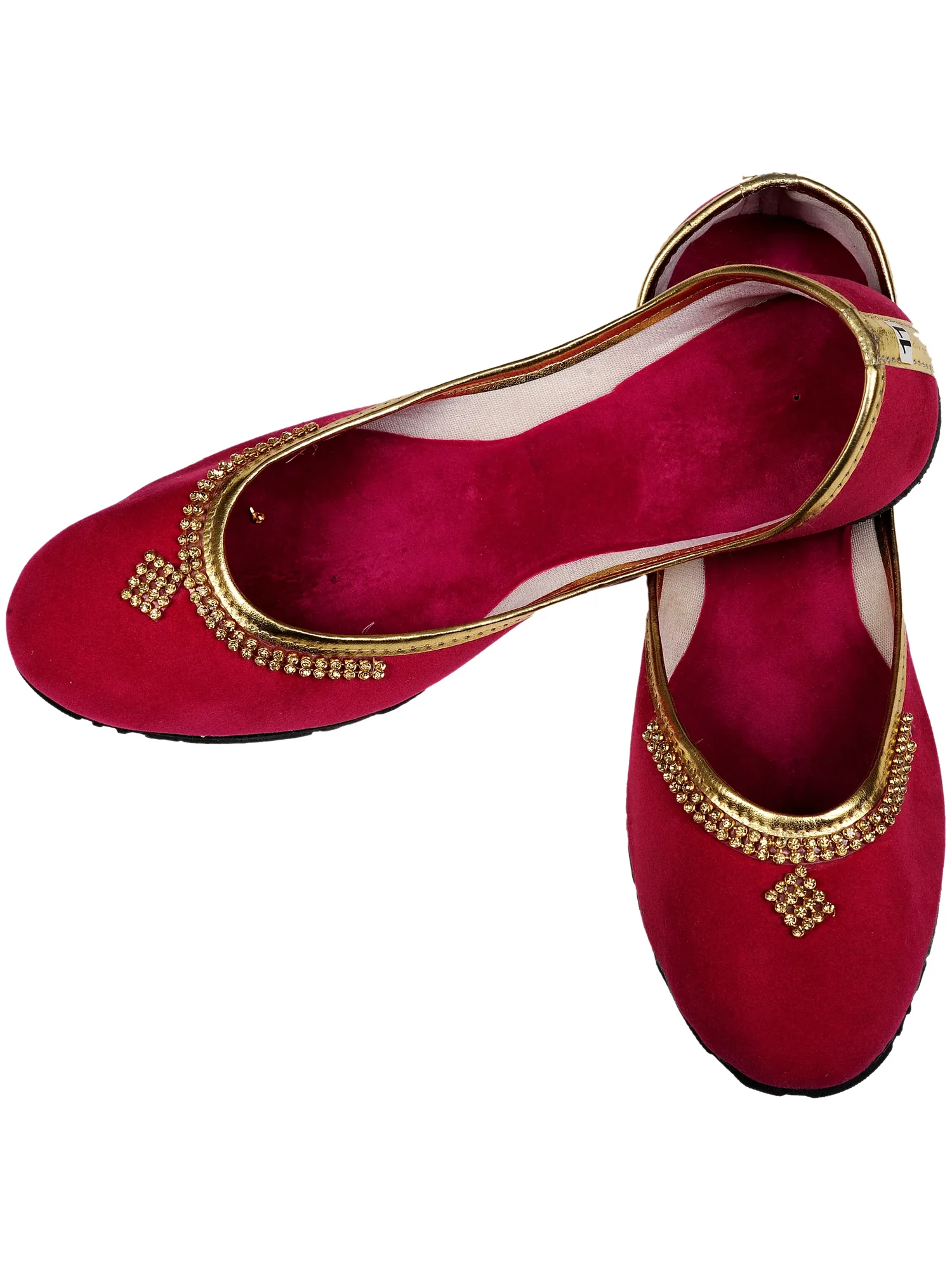 Plain Jootis with Beadwork