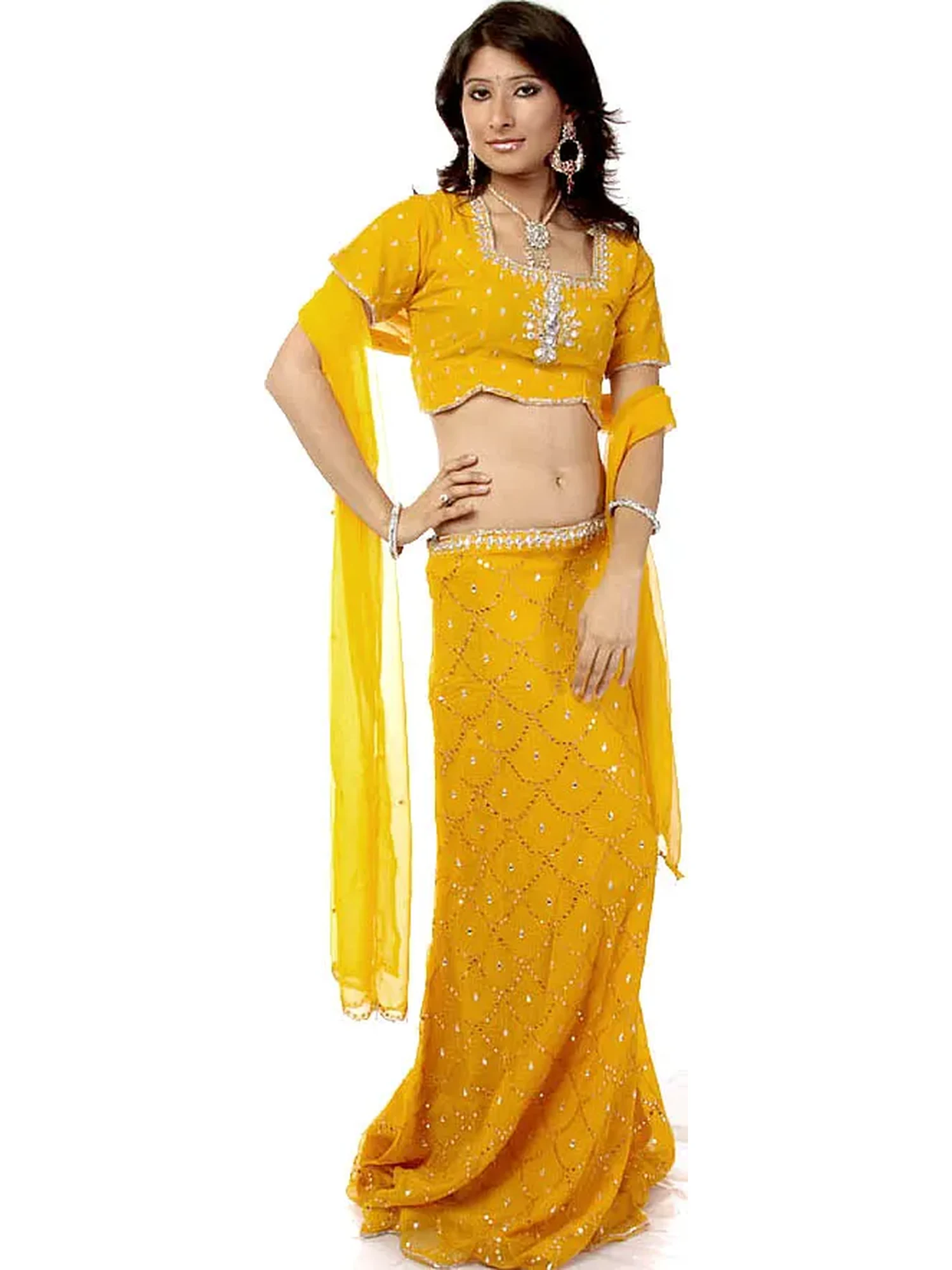 Beeswax Wedding Lehenga Choli with Beadwork and Sequins