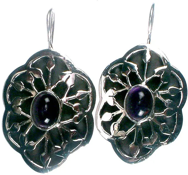 Amethyst Sterling Silver Earrings