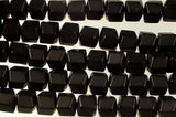 Black Onyx Hexagon Geometric Beaded Necklace