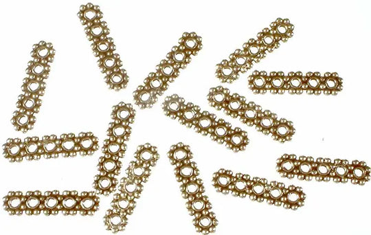 Five Hole Bar Spacer Beads in Sterling Silver for Necklaces
