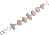Rainbow Moonstone Sterling Silver Bracelet