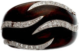 CZ Inlay Sterling Silver Ring