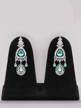 Sea Green Stone Studded Multi-Strand Bridal Necklace Set