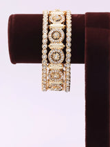 Stone Studded Brass Bridal Bangles in Traditional Style, Set of 6