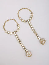 Polki Bridal Chandbali Earrings with Layered Necklace Set