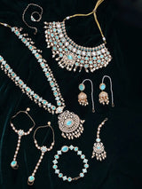 Kundan and Pearl Multi-Layered Bridal Jewellery Set