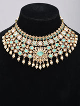 Kundan and Pearl Multi-Layered Bridal Jewellery Set