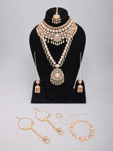 Kundan and Pearl Multi-Layered Bridal Jewellery Set