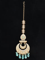 Kundan Bridal Nose Ring, Maang Tikka, Passa and Ring Set