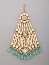 Kundan Bridal Nose Ring, Maang Tikka, Passa and Ring Set