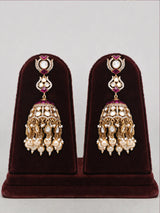 Emerald Green Polki Bridal Choker Set with Earrings and Maang Tikka