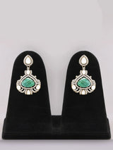 Emerald Green Stone Bridal Rani Haar Set with Kalangi Brooch