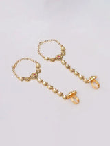 Polki and Green Bead Rajwadi Bridal Jewellery Set