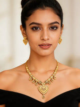 Filigree Heart Sterling Silver Necklace Set