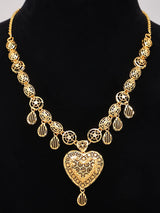 Filigree Heart Sterling Silver Necklace Set