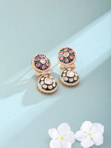 Rajwadi Kundan Sterling Silver Earrings