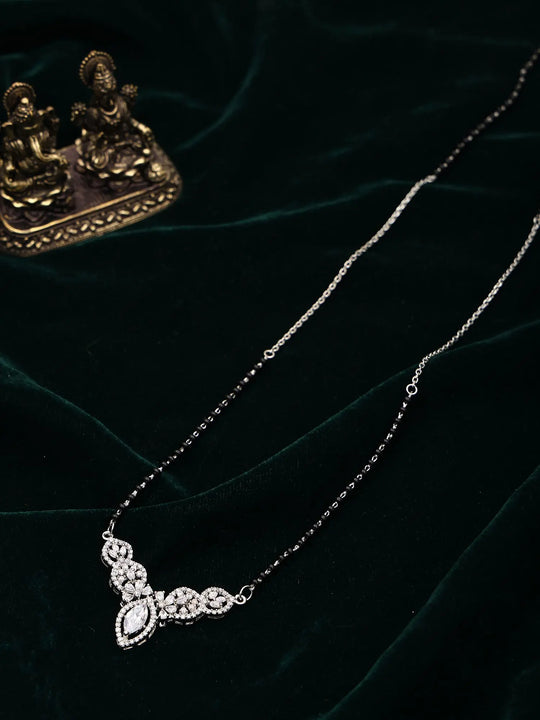 Marquise Zircon Sterling Silver Mangalsutra