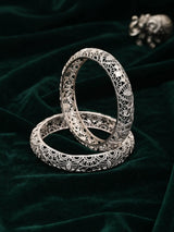 Filigree Heritage Sterling Silver Bangles Pair