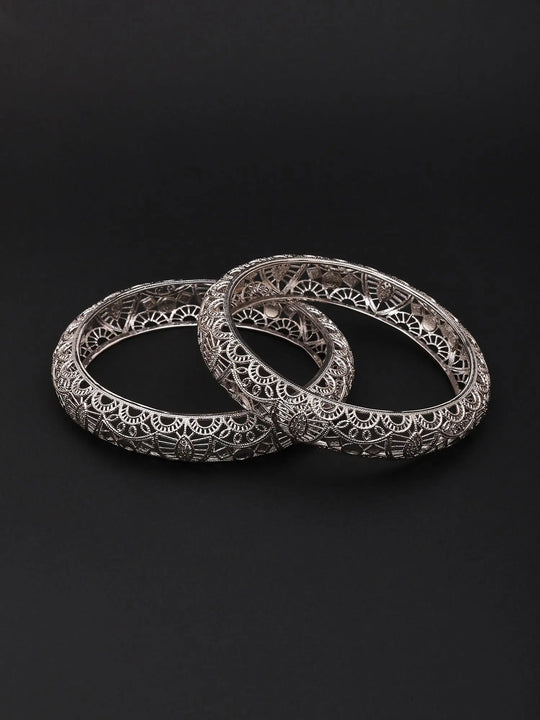 Filigree Heritage Sterling Silver Bangles Pair