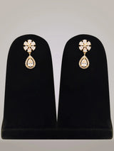 Zircon Studded Sterling Silver Necklace Set