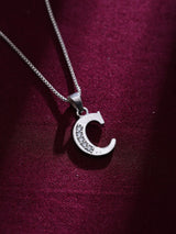 Initial Letter Sterling Silver Alphabet Pendant