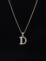 Initial Letter Sterling Silver Alphabet Pendant