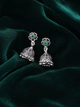 Filigree Sterling Silver Jhumka Earrings
