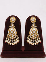 Kundan and Pearl Bridal Choker Necklace Set with Earrings and Maang Tikka