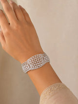 Zircon Studded Openable Brass Cuff Bangle