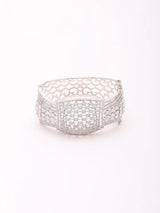 Zircon Studded Openable Brass Cuff Bangle