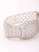 Zircon Studded Openable Brass Cuff Bangle