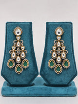 Kundan Teardrop Bridal Necklace Set with Earrings and Maang Tikka