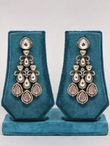 Kundan Teardrop Bridal Necklace Set with Earrings and Maang Tikka