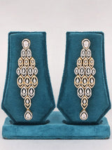 Marquise American Diamond Brass Choker and Earrings Set