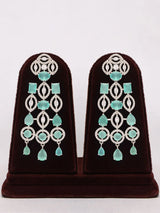 American Diamond Studded Brass Necklace Set
