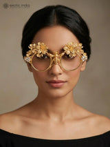 Brass Leaf Motif Maang Tikka for Women