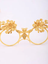 Brass Leaf Motif Maang Tikka for Women
