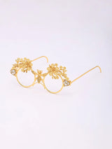 Brass Leaf Motif Maang Tikka for Women