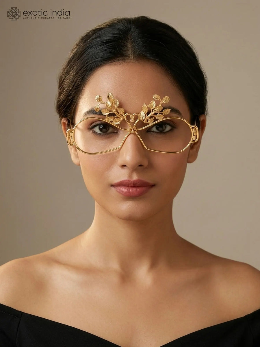 Leaf and Swan Brass Maang Tikka for Bridal Wear