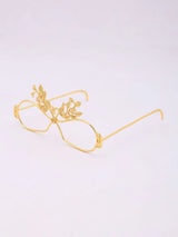 Leaf and Swan Brass Maang Tikka for Bridal Wear