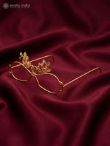 Leaf and Swan Brass Maang Tikka for Bridal Wear