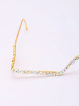Stone Studded V Shape Brass Festive Maang Tikka