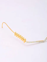 Stone Studded V Shape Brass Festive Maang Tikka
